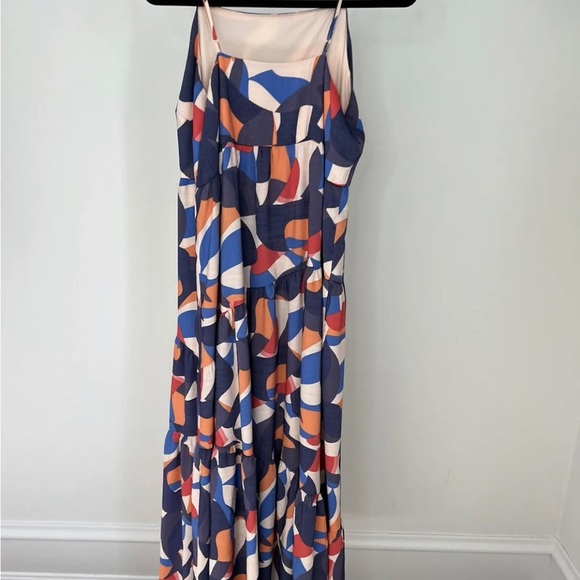 Women's Nine West Asymmetrical Tiered Maxi Dress - Picture 5 of 7
